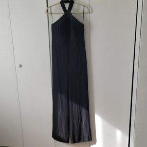 Topshop Black Halter Maxi Dress